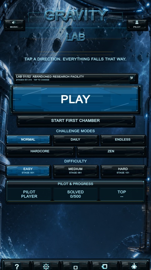 Gravity Station Android home screen