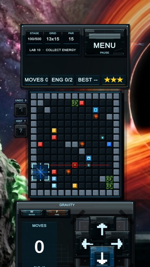 Gravity Station Android puzzle screen